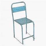 IRON CHAIR JAYA LIGHT BLUE - CHAIRS, STOOLS